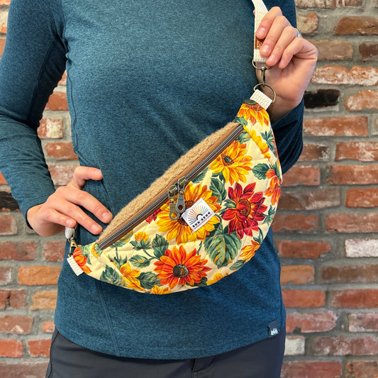 Sun Sewn Sunflower Sling Bag