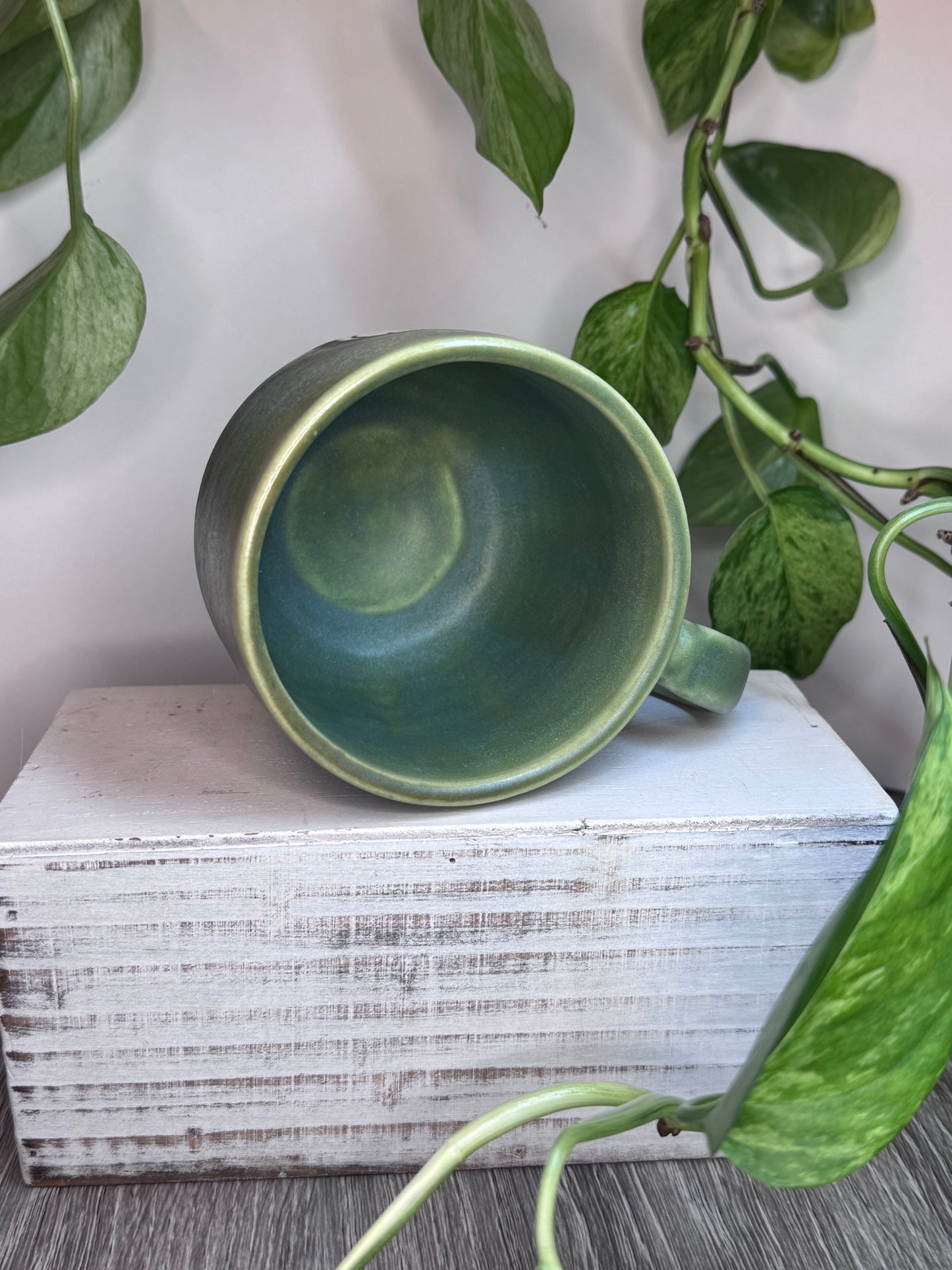 Mystical Green Kitty 12oz Mug