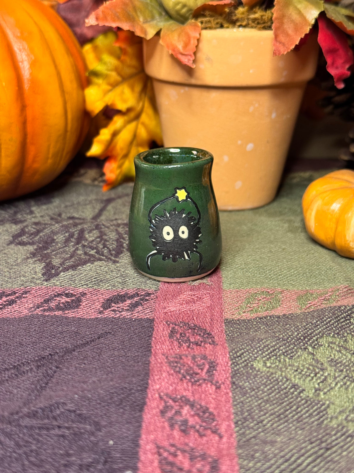 Soot Sprite Tiny Vase Fridge Magnet
