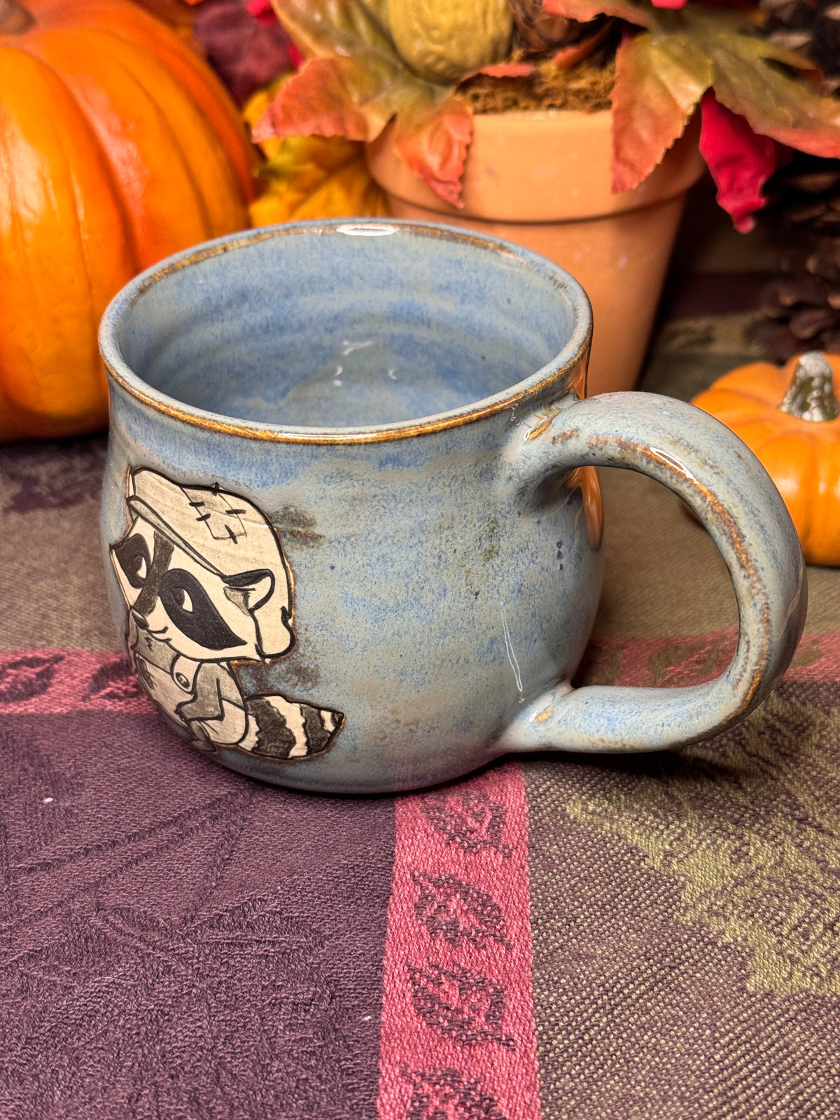 Raccoon in Overalls 9oz Mug