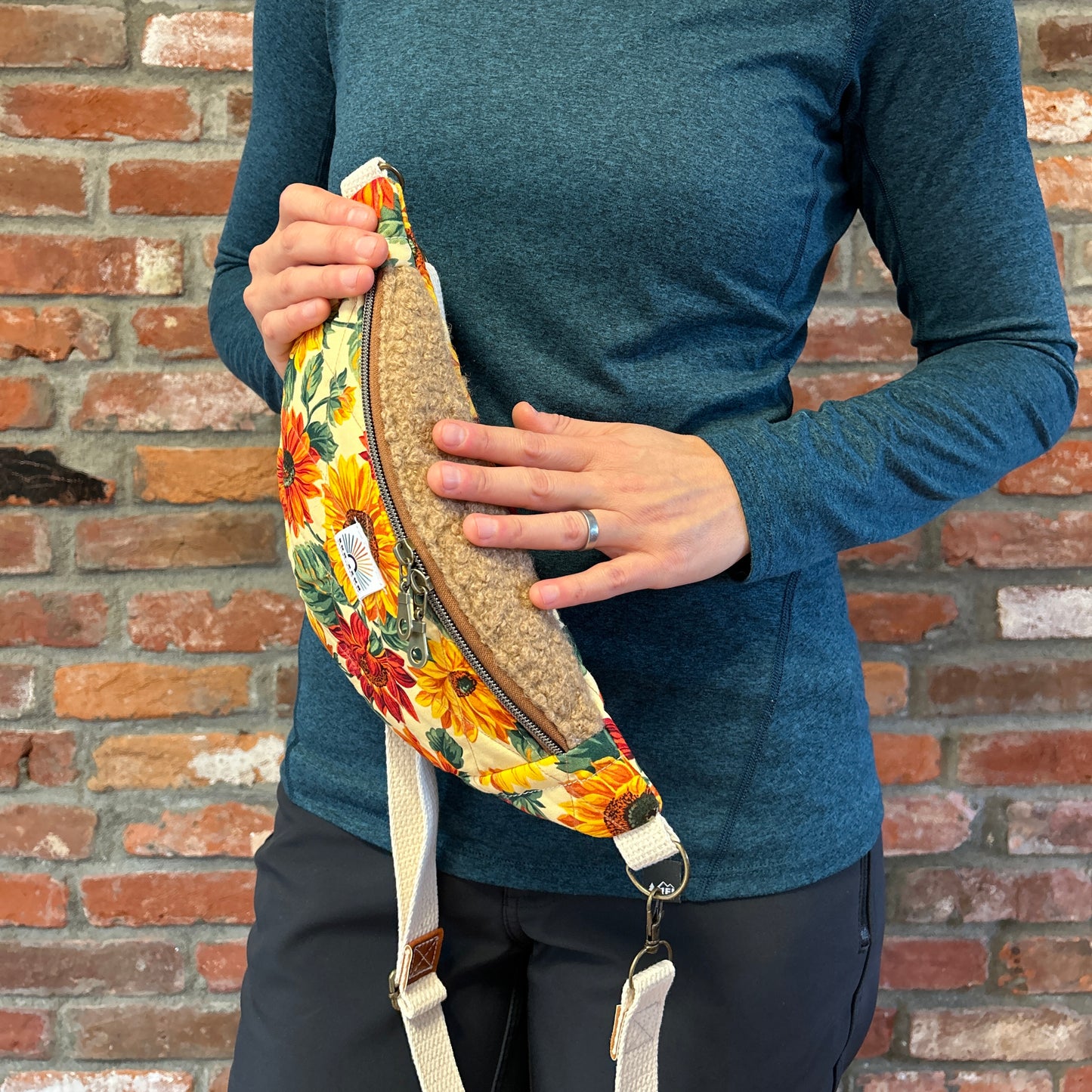 Sun Sewn Sunflower Sling Bag
