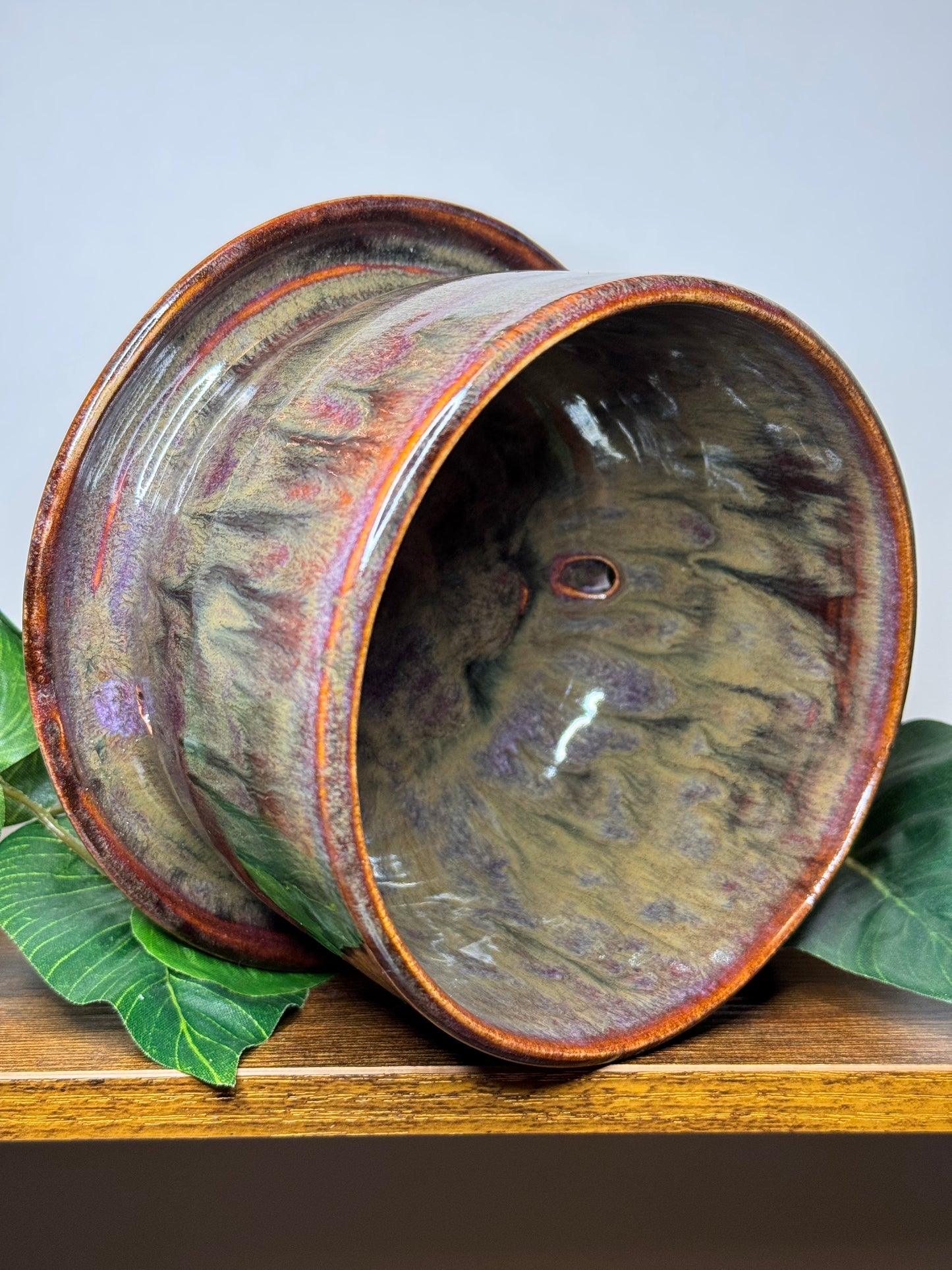 Vintage Glazed Planter Pot